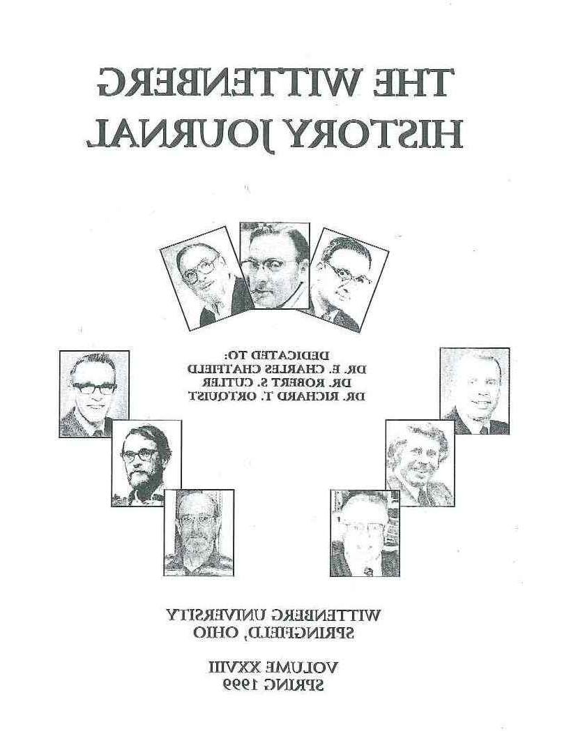 1999 History Journal Cover