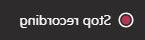 meeting stop recording menu option