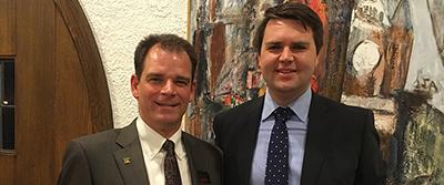 Dr. Frandsen with JD Vance