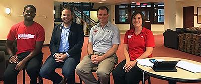 Dr. Frandsen with fellow hosts of Facebook Live summer event