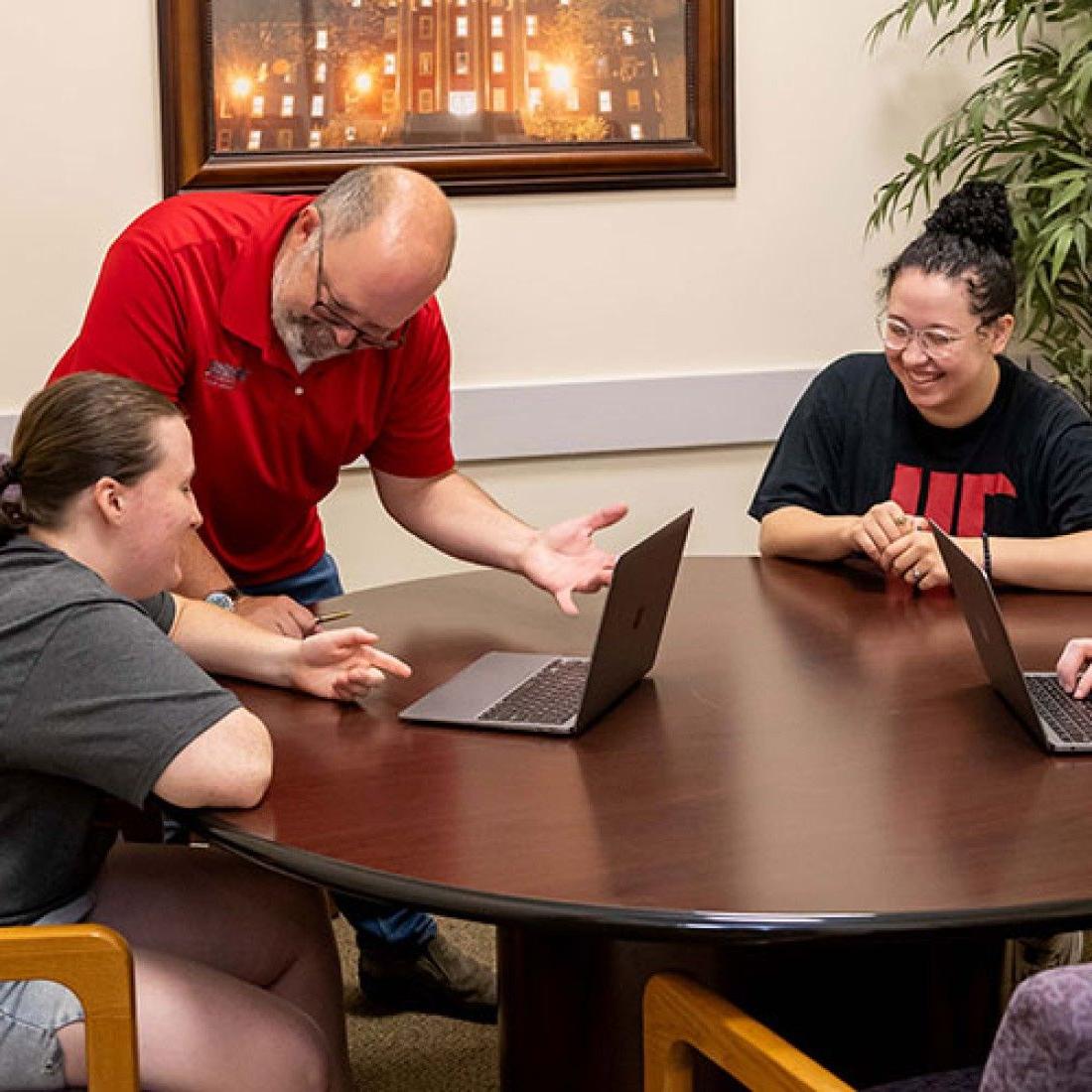 Wittenberg Students and Professor